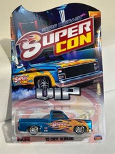 HOT WHEELS '83 CHEVY SILVERADO, 2026 DIECAST SUPER CON VIP BLUE 28/32 CUSTOM