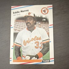 Fleer 1988 Eddie Murray #567 Baltimore Orioles Baseball Card Base Set