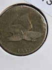 1857 FLYING EAGLE CENT - ERROR As 7 Looks Missing.  First Indian Head Cent Wow