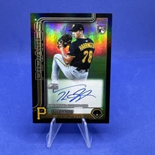 2025 Topps Update Thomas Harrington /10 Rookie Auto Black #US273 - Pirates