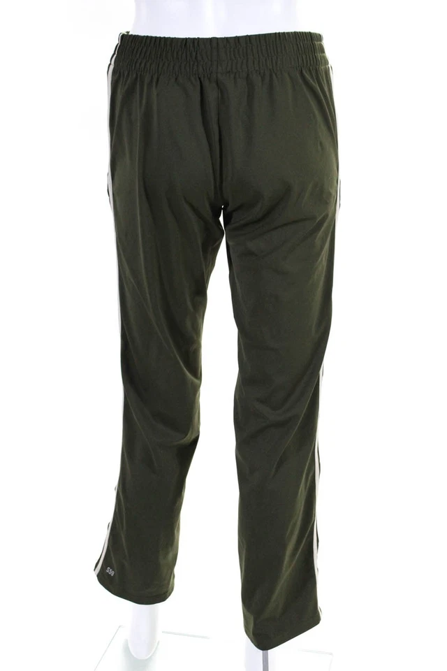 Pantalones deportivos Splits 59 para mujer a rayas laterales tiro medio verde oliva talla XS Foto 3 de 4