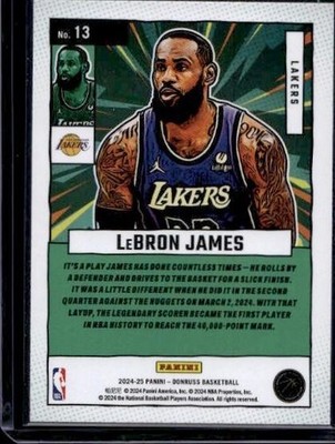 2024-25 Donruss #13 LeBron James Net Marvels Diamond | eBay