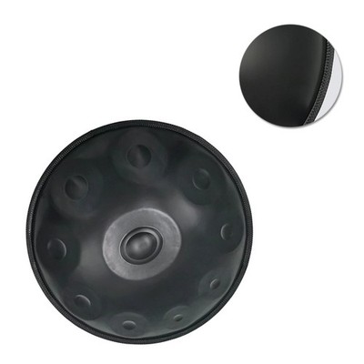 Handpan Hand Drums steel 10 Notes 22 inch D Minor Scale Black Percussion ~