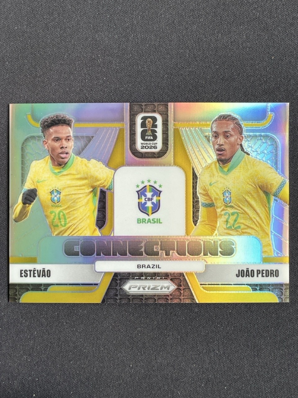 Estevao/Joao Pedro 2026 Panini Prizm FIFA World Cup Connections Silver #15