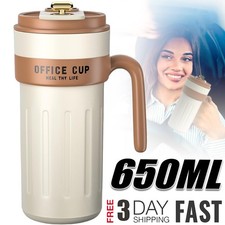 Thermobecher 650ML Kaffeebecher to Go Auslaufsicher mit Deckel Edelstahl Becher