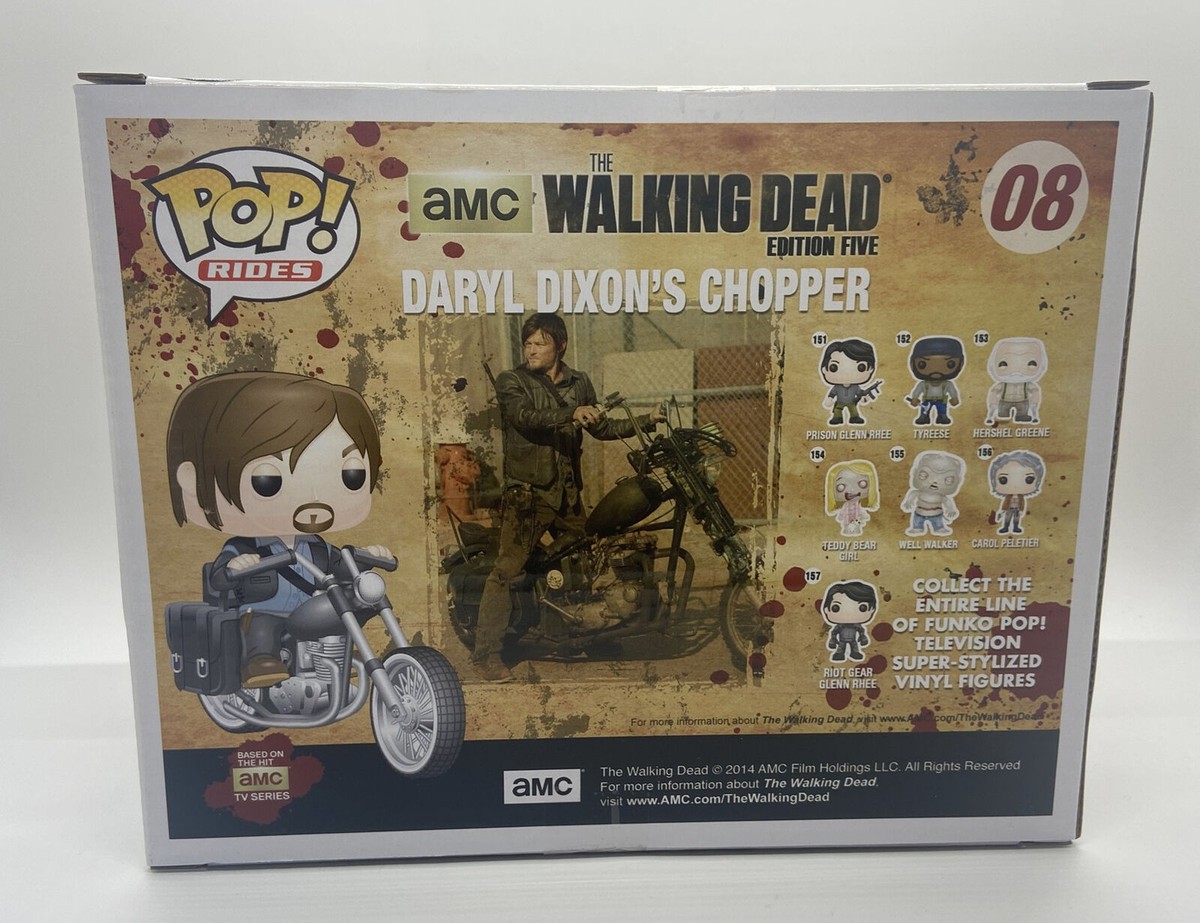 FUNKO POP RIDES WALKING DEAD DARYL DIXONS CHOPPER 08 BIKER
