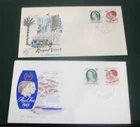1963 AUSTRALIAN ROYAL VISIT WCS FDC COVERS X2 - PMK CLARENCE STREET
