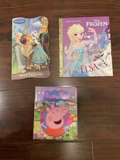 Children  s Book Bundle: Lot Of 3 Books - Elsa Frozen  Peppa Pig Kids Girls Book