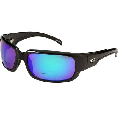 NEW Onos Araya 123GA250 GREEN MIRROR Lens Polarized +2.50 Bifocal Sunglasses