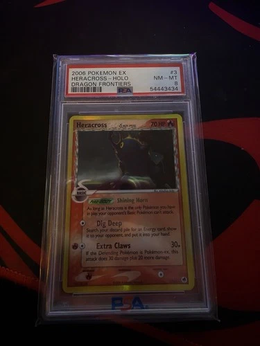 Pokémon EX Heracross Delta Species Holo Dragon Frontiers PSA 8 3/101