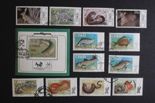 Znaczki RPA, Ciskei, zwierzęta i rybołówstwo, 3 kompletne zestawy i bloki