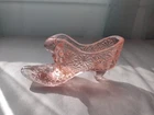 Vintage Pink Glass Shoe Slipper Stars (Fenton?)