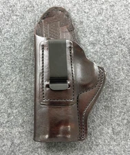 RH Mahogany MTR Custom Leather IWB Holster - FN 509 Tactical w/threaded Barrel