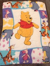 Vintage 1994 Pooh Crib Blanket