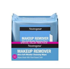 Neutrogena Makeup Remover Wipes  Ultra Soft Cleansing Facial Towelettes 2 Packs