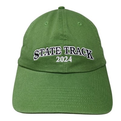 State Track 2024 Slideback Baseball Cap Green One Size Fahrenheit Headwear
