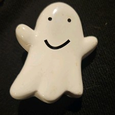 Vintage Pin Brooch Hallmark Ghost Halloween Holiday Decoration Plastic Accessory
