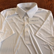 Collars And Co Dress Polo Shirt Mens Small Performance Quick Dry Stretch New NWT