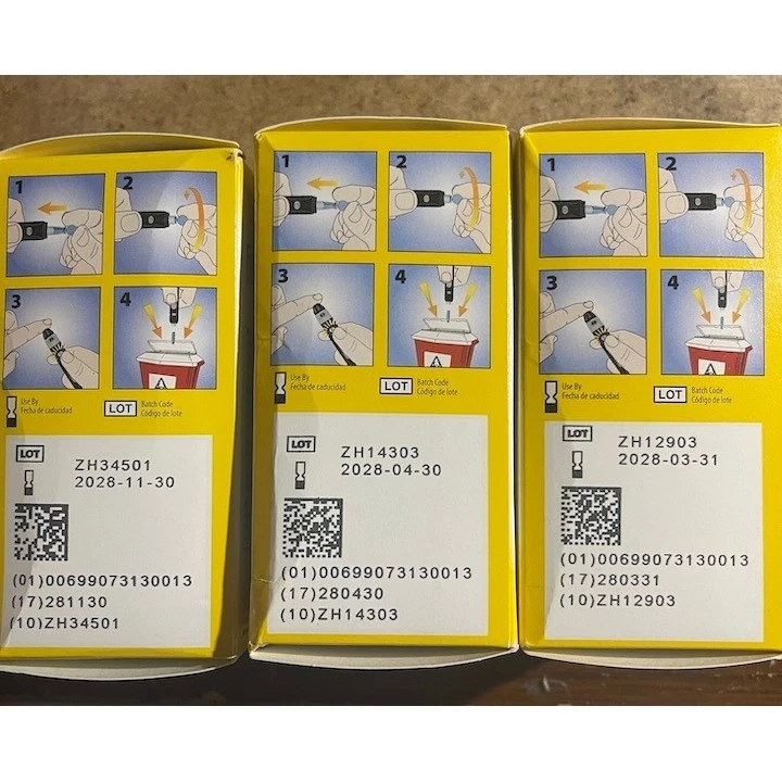 Ланцеты фристайл Abbott калибр 28 стерильные коробки 100 штук упаковка 3 шт. - Изображение 3 из 3