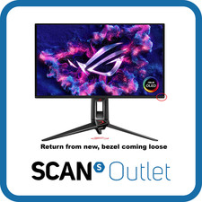 ASUS ROG Swift PG27UCDM 27" 4K UHD 240Hz G-SYNC Compatible HDR10 QD-OLED Gaming 