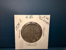 1934-A German 5 Reichsmark Silver Coin Potsdam Church Garnisonkirche