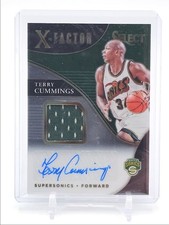 TERRY CUMMINGS 2020-21 SELECT X-FACTOR PATCH SUPERSONICS AUTO /249 Q5194