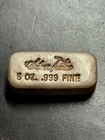 Vintage SilverTowne 5oz Silver Old Poured 5 Oz Silver Bar Ingot #00494