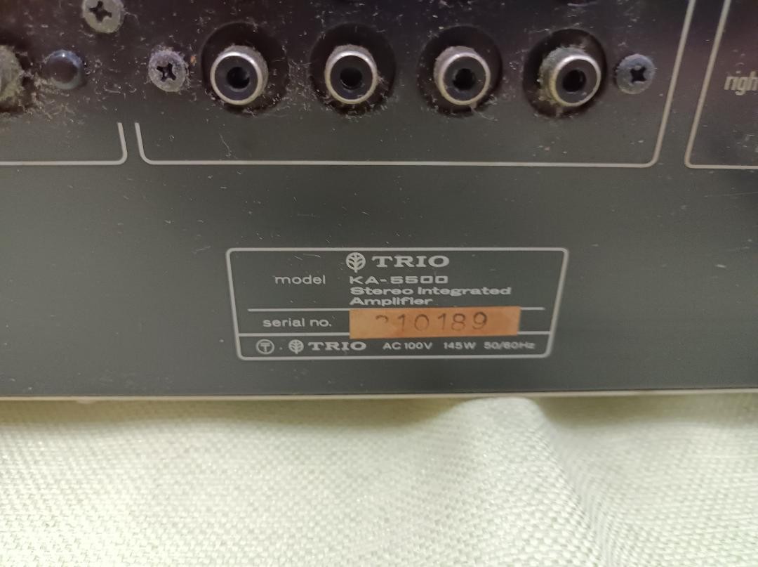 TRIO Kenwood KA-5500 Stereo Integrated Amplifier Vintage Japan