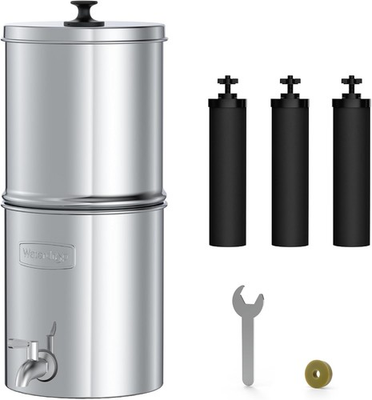 #ad Waterdrop Gravity fed Water Filter System with 3 Carbon Filters amp; Metal Spigot $97.00