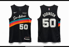 spurs fiesta jersey david robinson 50