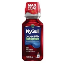Nyquil Cough Dm Plus Congestion Liquid Berry 8 Oz