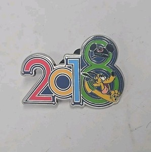 Pluto 2018 Dated Year Mystery Earhat Disney Parks Pin 127736