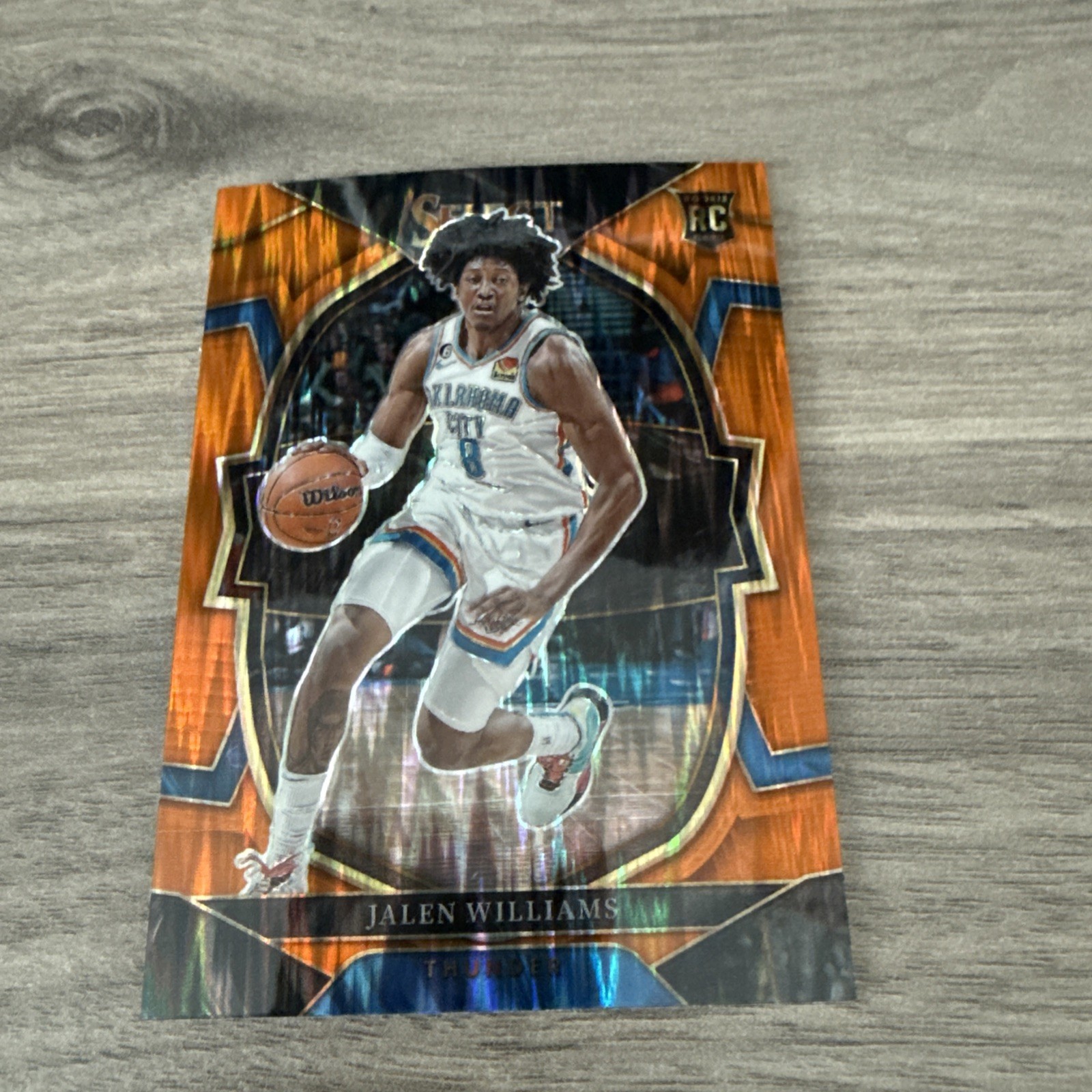 2022-23 Select Jalen Williams Concourse Orange Flash Prizm RC