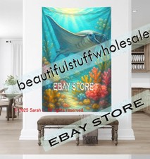 Deep Sea Wall Tapestry Marine Style ocean decor cabin d cor 59X82 in