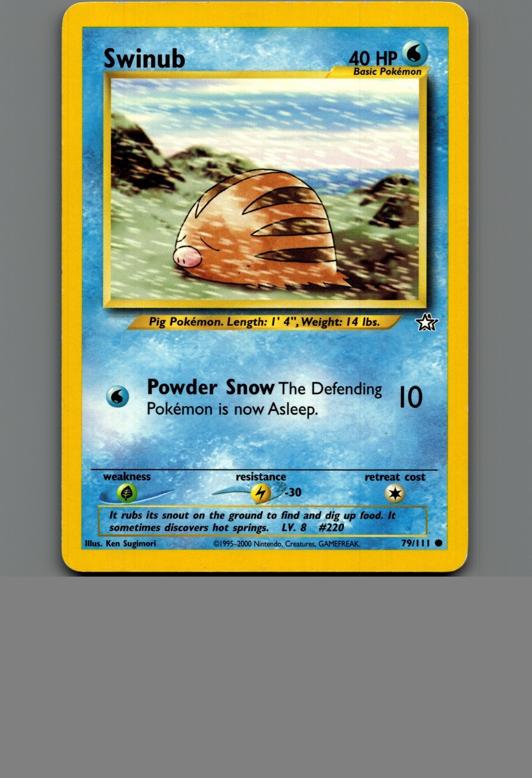Swinub Unlimited Common Neo Genesis 079/111 NM Swinub Swinub