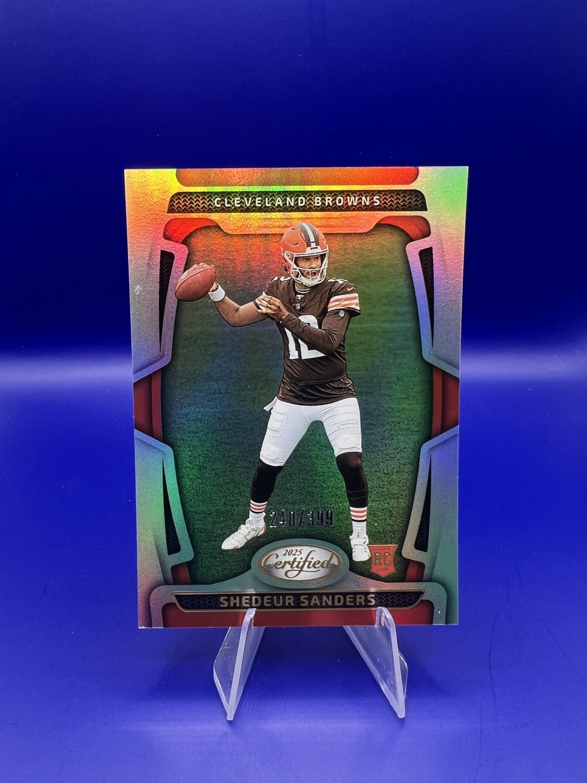 SHEDEUR SANDERS 2025 Panini Certified RC #101 Mirror /399 Browns Rookie QB!