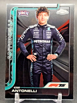 2025 Topps Chrome Formula 1  Kimi Antonelli #8 Base Portrait RC F1