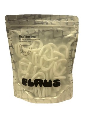 FLAUS Electric Flosser Refills 90ct Dental Floss Head Refills - Refillable White