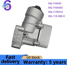 Engine Oil Cooler Filter Housing For 2012-2014 VW Passat TDI 2.0L L4 03L115389C