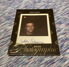 2025 LEAF PHOTOGRAPHIC AIDAN QUINN 1/1 SIGNED FRAMED POLAROID PICTURE ACTOR AUTO