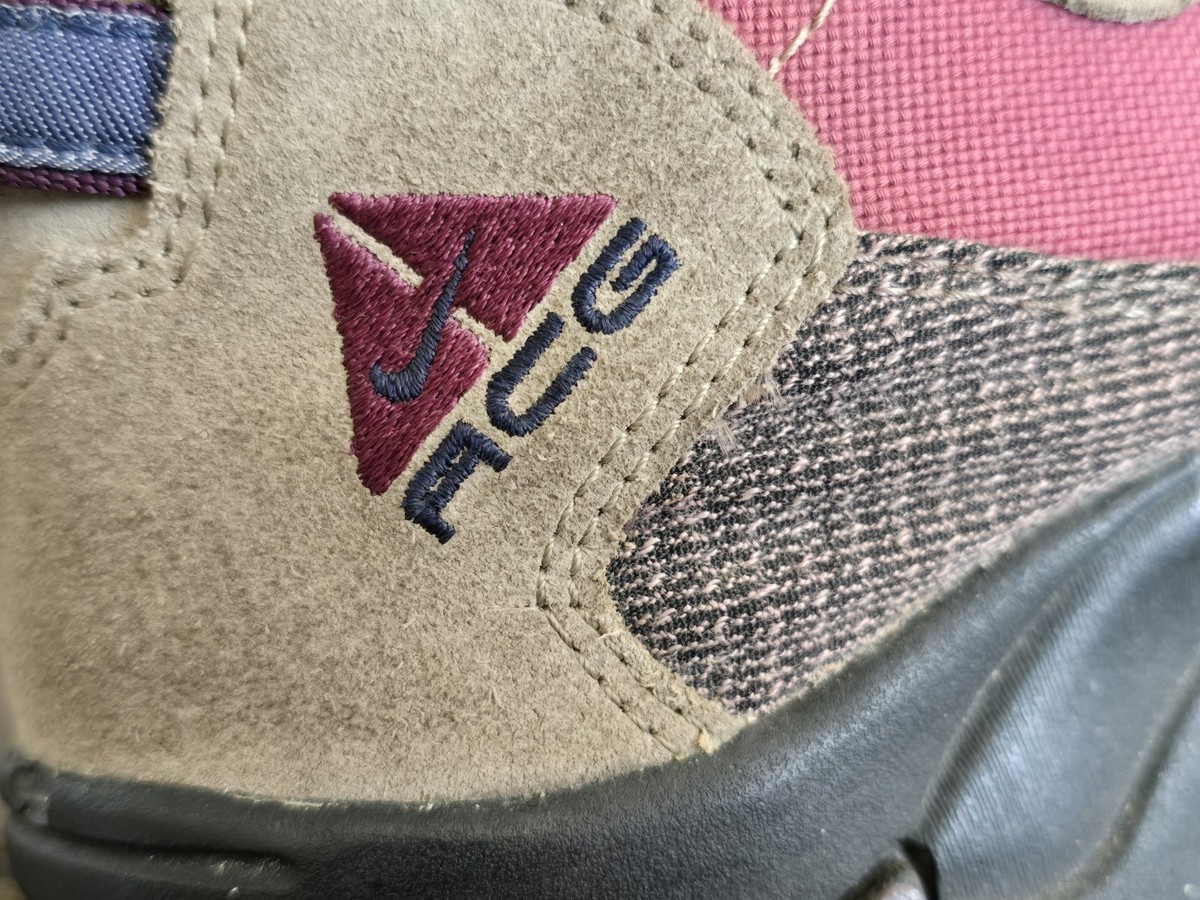 Nike ACG フェード パープル 90s 90s NIKE acg ナイキ Tシャツ パープル フェード 刺繍ロゴ 古着