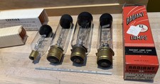 Lot of 4 Vintage Radiant Lamp Corp. Projector Bulbs 750W 120V T10 and others