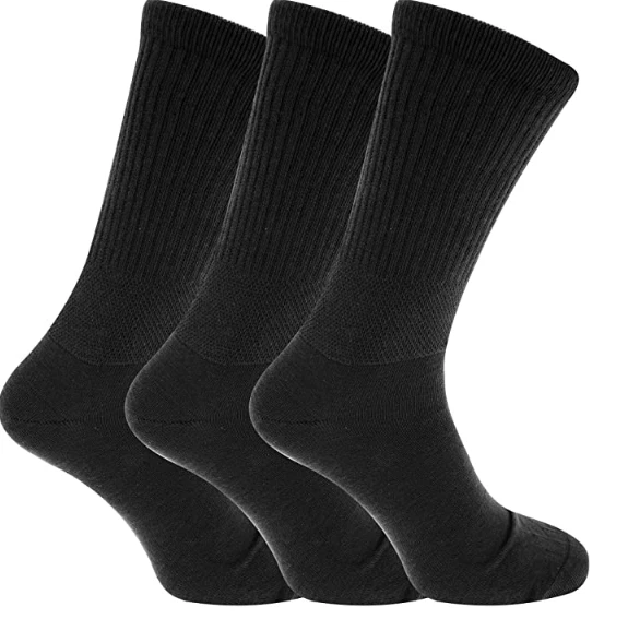 Mens Extra Wide Diabetic Socks Cotton Non Elastic Comfort UK 6-11