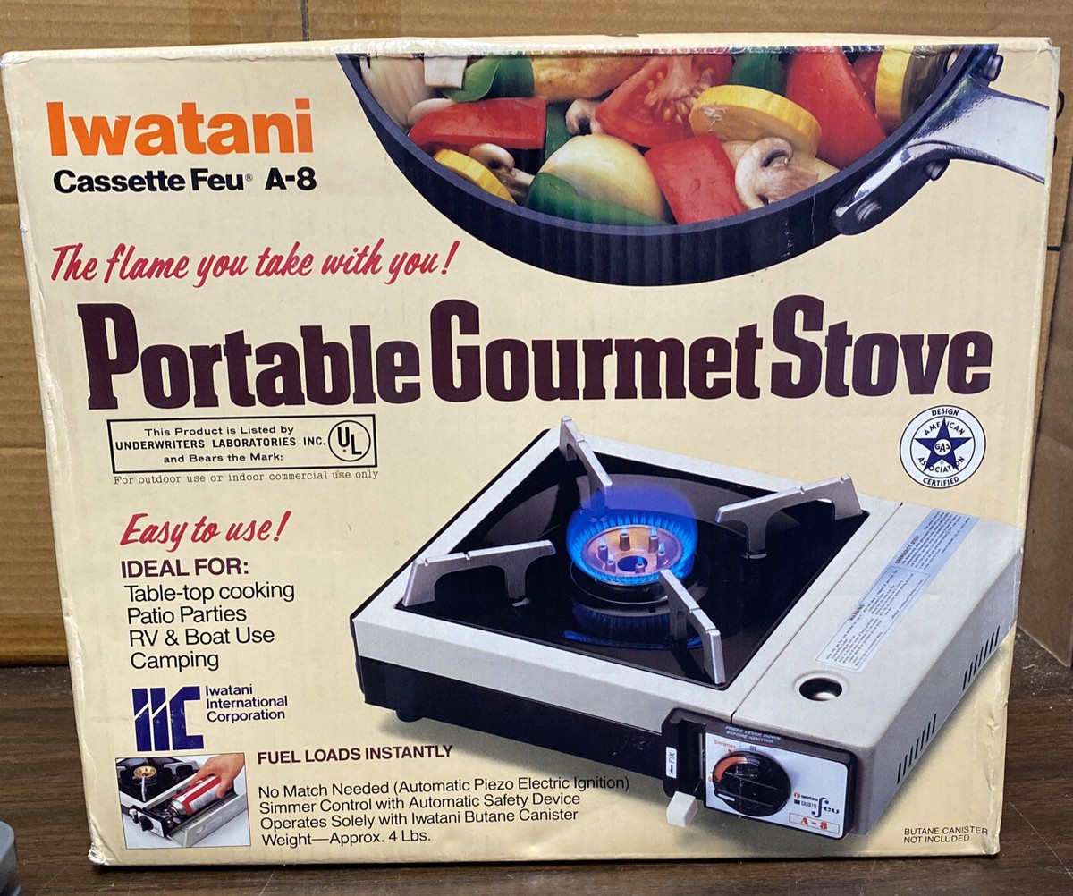 Vintage 1980 Iwatani Model B-9 Butane Canister Portable Gourmet