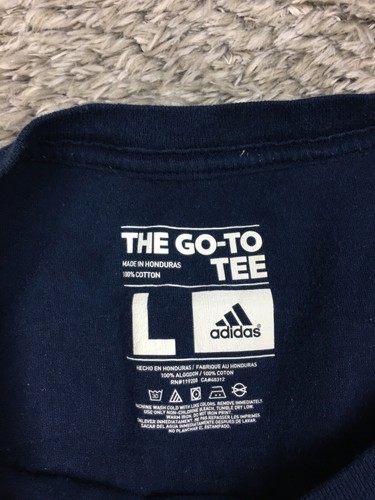 Kansas City Sporting Shirt Mens Size Large Blue Adidas Go To Soccer - Picture 5 of 15