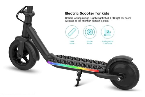 Refurbed ZIMX ZX Flash - Kids Electric Folding Scooter UL2272 Certified - Black - Picture 11 of 14