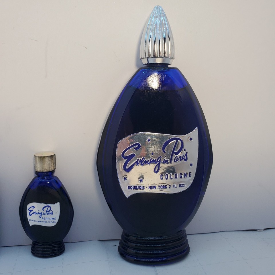 Evening in Paris Vintage Perfumes LotCologne, Talc Powder, Perfume x 3