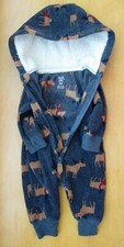Just One You By Carters One Piece Jumpsuit Fleece Size 3 Months Hooded