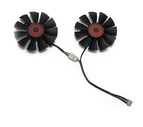 Cooler Fan For ASUS STRIX GTX1050Ti GTX 1050 Ti RX460 RX560 HQ T128010BH 75mm - Bild 8 von 12