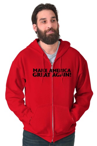 Make America Great Again Donald Trump USA Adult Zip Hoodie Jacket Sweatshirt - Picture 5 of 10